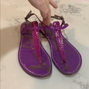 Sam Edelman Gigi snake skin thong sandal